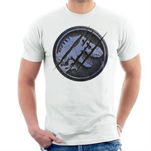 Jurassic Park Claw Marks Iconic Logo Men's T-Shirt