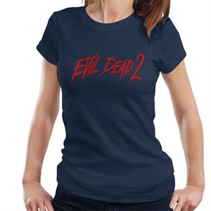 Evil Dead 2 Red Text Logo Women's T-Shirt