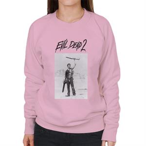 Evil Dead 2 Black Text Logo Women's Sweatshirt