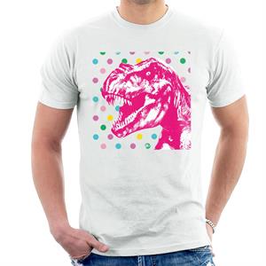 Jurassic Park T Rex Polka Dot Men's T-Shirt