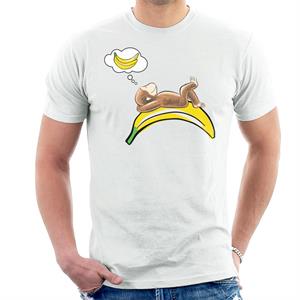 Curious George Dreaming Of Bananas Men's T-Shirt