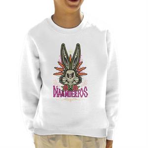 Looney Tunes Halloween Bugs Bunny Dia De Los Muertos Kid's Sweatshirt