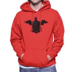 The Batman Logo Gotham City Backdrop Men's Hooded Sweatshirt