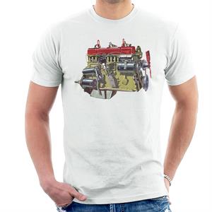 Austin Healey Side View Of Engine British Motor Heritage Men's T-Shirt