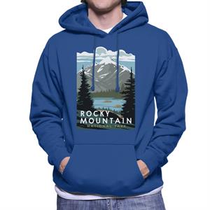 US National Parks Rocky Mountain National Park Men's Hooded Sweatshirt