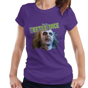 Beetlejuice Halloween Character Head Women's T-Shirt