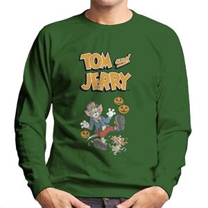 Tom and Jerry Halloween Mummified Men's Sweatshirt