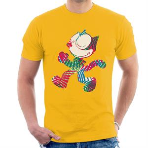 Felix The Cat Multi Coloured Leaves Men's T-Shirt