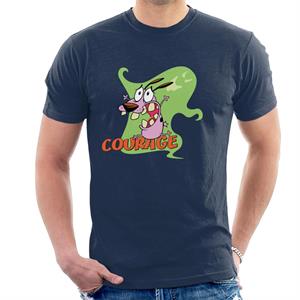 Courage The Cowardly Dog Halloween Scream Men's T-Shirt