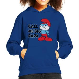 The Smurfs Call Me Big Papa Kid's Hooded Sweatshirt