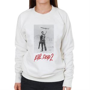 Evil Dead 2 Ash Red Text Logo Women's Sweatshirt