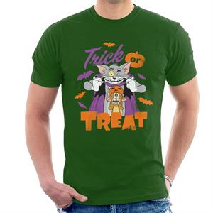 Tom and Jerry Halloween Trick Or Treat Scary Face Men's T-Shirt