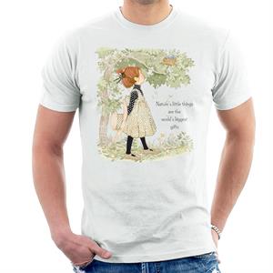 Holly Hobbie Natures Little Things Dark Text Men's T-Shirt