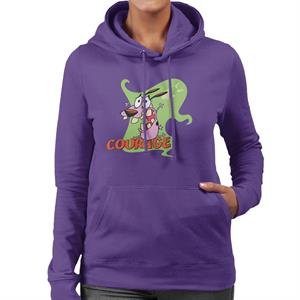 Courage The Cowardly Dog Halloween Scream Women's Hooded Sweatshirt