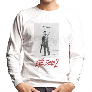 Evil Dead 2 Ash Red Text Logo Men's Sweatshirt