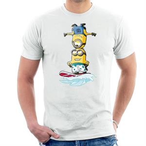 Despicable Me Minions Head Surfing Men's T-Shirt