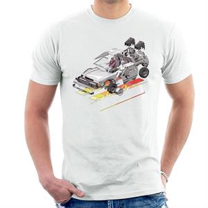 Back to the Future Delorean 3D Men's T-Shirt