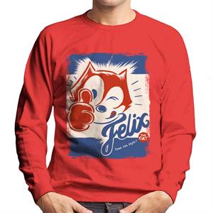 Felix The Cat True Cat Style Men's Sweatshirt