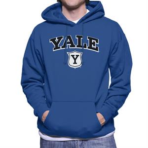 Yale University Y Shield Outline Men's Hooded Sweatshirt