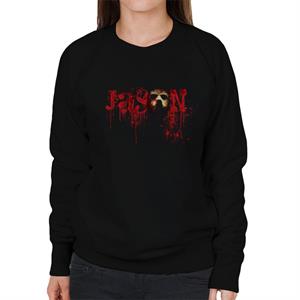 Friday 13th Jason Voorhees Crimson Logo Women's Sweatshirt