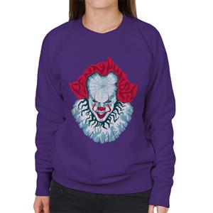 IT Pennywise Cracked Head Women's Sweatshirt