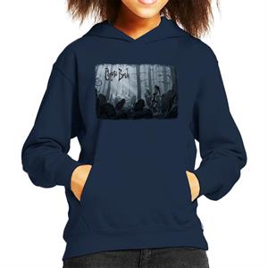 Corpse Bride Victor Van Dort Running From Emily Kid's Hooded Sweatshirt