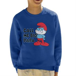 The Smurfs Call Me Big Papa Kid's Sweatshirt