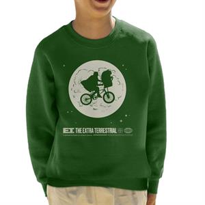 E.T. 1982 Space Explorer Bike Flyin' High Kid's Sweatshirt