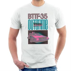 Back to the Future Delorean 35 Outatime Men's T-Shirt