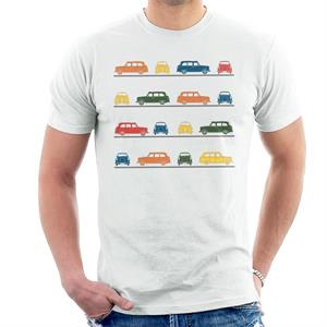 London Taxi Company TX4 Angled Colourful Montage Men's T-Shirt