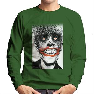 Batman Halloween Joker Face Made Of Bats Men's Sweatshirt