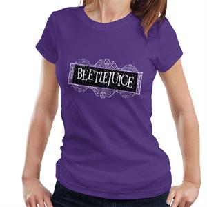 Beetlejuice Faded Halloween Logo Women's T-Shirt