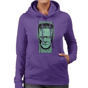 Frankenstein Frank Red Eyes Women's Hooded Sweatshirt