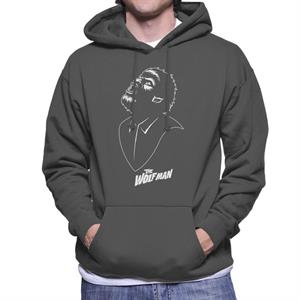 The Wolf Man Looking Up Men's Hooded Sweatshirt