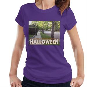 Halloween Michael Myers Behind Bush Women's T-Shirt