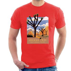 US National Parks Joshua Trees In The Distance Men's T-Shirt