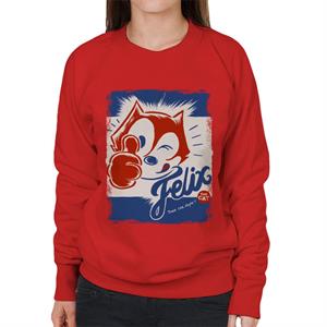 Felix The Cat True Cat Style Women's Sweatshirt