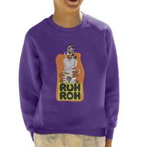 Scooby Doo Halloween Mummified Ruh Roh Kid's Sweatshirt