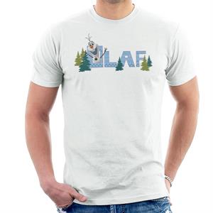 Disney Frozen Olaf Surrounded By Trees Men's T-Shirt