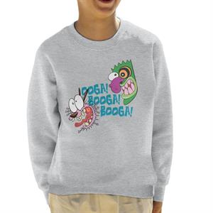 Courage The Cowardly Dog Halloween Ooga Booga Booga Kid's Sweatshirt