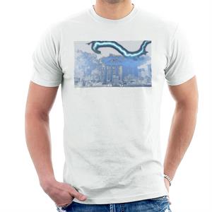 Back to the Future Hill Valley Electric Lightning Strike Men's T-Shirt