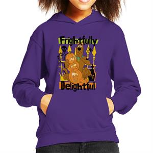 Scooby Doo Halloween Frightfully Delightful Kid's Hooded Sweatshirt