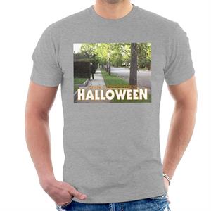 Halloween Michael Myers Behind Bush Men's T-Shirt