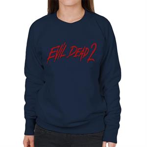 Evil Dead 2 Red Text Logo Women's Sweatshirt