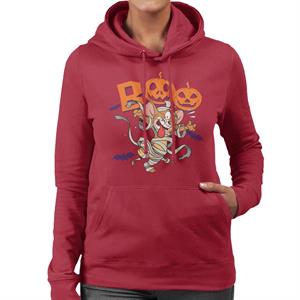 Tom and Jerry Halloween Boo Women's Hooded Sweatshirt