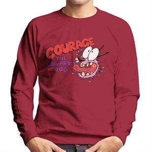 Courage The Cowardly Dog Halloween Scared Men's Sweatshirt