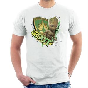 Marvel Guardians Of The Galaxy Vol 2 Shield Groot Men's T-Shirt