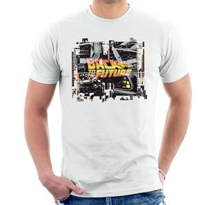 Back to the Future Delorean Montage Men's T-Shirt