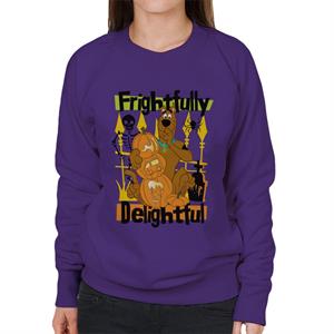 Scooby Doo Halloween Frightfully Delightful Women's Sweatshirt