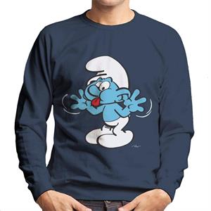 The Smurfs Blowing Raspberries Men's Sweatshirt